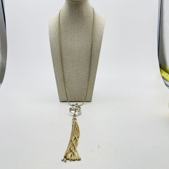 Mythologie Signed Snake Chain Medallion Necklace Mirrored Acrylic Circles Gold - Picture 8 of 9